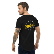 Load image into Gallery viewer, Men&#39;s Build Curved Hem T-Shirt Black - Lifting Hope