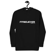 Load image into Gallery viewer, FitBeliever Unisex Hoodie Black - Lifting Hope